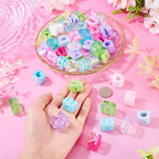 Cheriswelry 100Pcs Acrylic Letter Beads Bracelet Bead Colorful Alphabet A-Z Plastic Loose Spacer Beads 20x14mm for DIY Necklace Keychain Lanyard Making Craft Hole: 3.5mm - color: Mixed Color*3