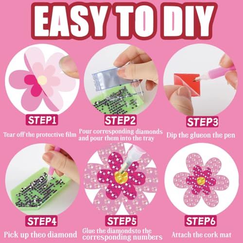 BEUNITONE 12 Pairs Diamond Art Earring Kit for Making Earrings, DIY Diamond Art Fun Earrings for Women, Drop Dangle Earring Making Kit Handmade Gifts for Birthdays, Christmas - style: Mixed Element-1