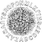 Augshy 700Pcs Large Letter Beads Silver Plastic A-Z Mixed Alphabet Shape Beads for Jewelry Making Bracelets Necklaces Key Chains Shoelaces Crafts Party Decor(9x12mm) - style: Silver Alphabet Style