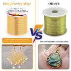 anezus 20 Gauge Jewelry Wire, 28 Yards Craft Wire Tarnish Resistant Copper Beading Wire for Jewelry Making Supplies and Crafting(KC Gold) - color: KC Gold