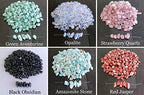 LAIDANLA Amazonite 400pcs Natural Chip Stone Beads 5-8mm Healing Crystal Irregular Gemstones Drilled DIY Loose Rocks Bead Crystal for Bracelet Earrings Necklace Jewelry Making Crafting - color: M-Amazonite