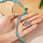 1Strand Rectangle Synthetic Turquoise Beads 2 Hole Gemstone Tila Beads Natural Stone Connector Beads for DIY Multi-Strand Necklace Bracelet Jewelry Making - color: Synthetic Turquoise