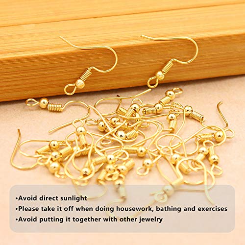 Hypoallergenic Earring Hooks 150 PCS/75 Pairs, Silver Plated Ear Wires Fish Hooks,500pcs Earring Making Kit with Jump Rings and Clear Silicone Earring Backs Stoppers for DIY Jewelry Making - color: Silver,Gold, size: 500pcs