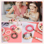 100 Pcs 15mm Silicone Beads for Keychain Making, Pink Gream Silicone Beads Bulk Round for Bracelets Pens Crafts Jewelry Making (Pink Gream) - color: Pink Gream
