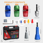 ANGELSWORD Wire Stripper & Wire Twister Tool for Drill, Wire Stripping Tool & Wire Twisting Connector Set 10/12/14 AWG, 3 PCS Professional Electrician Tools Set - size: 3 PC | 10-14 AWG