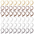 SUNNYCLUE 1 Box 180Pcs Leverback Earring Hooks Bulk French Earring Hook Lever Back Ear Wires with Open Loop Hypoallergenic Brass Leverbacks Hoop Earwires DIY Earrings Findings for Jewelry Making Kit - color: 1 Box 180pcs Brass Leverback Earring Hooks Mixe