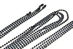 ONDEPOT 24 inch Military Spec Black Epoxy Coated 2.4mm Ball Chain Necklaces - pack of 50 pcs