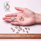Beadthoven 100pcs Cubic Zirconia Alloy Charms Light Gold Lamp Shaped Crystal CZ Stone Pendants for DIY Jewelry Making Choker Necklace Tiny Dangle Earrings Accessories - color: Light Gold-Lamp Shap