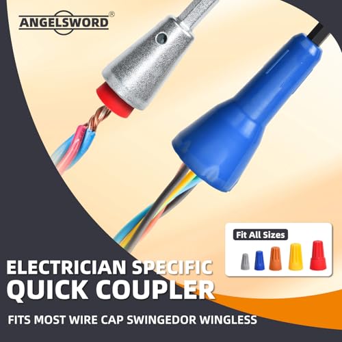 ANGELSWORD 8 AWG Wire Stripper for Drill, Wire Stripping Tool, Professional Electrician Tool, The Perfect Companion for Power Drill - size: 8 AWG