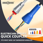 ANGELSWORD 6 AWG Wire Stripper for Drill, Wire Stripping Tool, Professional Electrician Tool, The Perfect Companion for Power Drill - size: 6 AWG