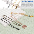 Glarks 102Pcs 30 Feet Jewelry Chains Set Gold Cable Link Chains Link Rolls Bulk Twisted Links Chain Necklace Jewelry Making Chains with Lobster Clasps and Jump Rings for Necklace Jewelry Making - color: Gold