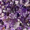 200pcs Natural Chip Stone Beads Gemstone Healing Crystal Loose Rocks Bead Irregular Glass Seed Charm Beads Drilled DIY for Jewelry Bracelet Necklace Earrings Making Crafting Supplies (Purple, 5-8mm) - color: purple