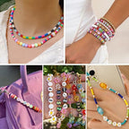 LAIDANLA 1000PCS Acrylic Number Beads Black Number White Round Bead 7×4mm for Jewelry Bracelets Necklaces Key Chains Making - color: T-Black Number White Beads