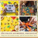 Huquary 24 Sets Cinco De Mayo Diamond Arts Keychains Mexican Fiesta Diamond Art Ornaments 5D DIY Crystal Rhinestone Crafts Kits Sombrero Taco Cactus Craft for Cinco De Mayo Mexican Holiday Gifts - style: Mexican