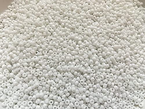 Seed Beads Size:11/0 50 gr / 1.76 oz (White) - color: White