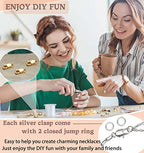 Dailyacc 925 Sterling Silver Lobster Clasp with Closed Jump Rings Gold Necklace Clasps and Closures for Jewelry Bracelet Extender,Made in Italy - color: 3pcs Gold, size: 0.39IN/10MM