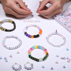 Acrylic Letter Beads Alphabet Colorful Letter White Cube Beads for Friendship Bracelets and Gifts Souvenir Jewelry Making(6 * 6mm Cube, 900pcs) - color: Colorful White(Cube)