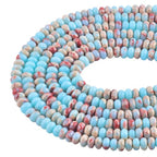 Rondelle Beads Natural Stone Beads for Jewelry Making 5x8mm 1 Strand 15.5inch Lentil Spacer Beads Rondelle Gemstone Beads Semi-Precious Stone Beads for Bracelet Necklace Crafts Imperial Jasper Beads - color: Imperial Jasper Beads