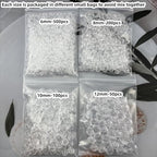 850pcs Acrylic Round Faceted Beads 6mm 8mm 10mm 12mm Faceted Round Spacer Beads for Bracelets Necklace Earring DIY Jewelry Making Craft(White) - color: White