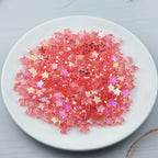 450 PCS Acrylic Star Shape Beads AB Colors Loose Pony Spacer Beads with Hole for Jewelry Making Necklace Earring Key Chains DIY Projects(Deep Pink AB) - color: Deep Pink AB