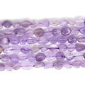MJDCB Natural Irregular Shape Stone Beads 6-8mm Lilac Amethyst Gemstone Energy Crystal for Jewelry Making Bracelet Necklace - color: Lilac Amethyst