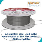 Soft Flex 49 Strand Stringing Wire - Flexible Braided - Medium 0.19 Diameter - Jewelry Making Bead Wire - Satin Silver - style: 100 Feet