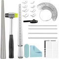Eikovia 28PCS Ring Sizer Measuring Tool, Ring Mandrel Metal Sizing Kit, Ring Size Measurer & Shaper, Repair Fixer Jewelry Kit for Women & Men