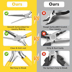 Needle Nose Pliers,6-Inch Extra Long Needle Nose Plier,jewelry making industrial and mechanical maintenance and household appliance fixes. - color: Golden-long Needle Nose Plier