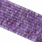 2x4MM 150PCS Amethyst Crystal Tube Cylinder Rondelle Abacus Disk Spacer Loose Beads for Jewelry Making - color: Amethyst, size: 2x4mm cylindrical