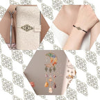 Hollow Filigree Charms - color: Antique Brass