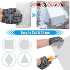 Valchoose Soft 304 Stainless Steel Mesh, 8 Pack Bendable Woven 8.3"X11.8"(213X302mm), 20 Mesh Non-Rusting, Wire Mesh Easy to Work, Non-Corrosive for DIY, Vent, Cage, Garden, Window (Plain Weave) - size: 8.3"X11.8"(213X302mm)