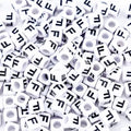 500Pcs Acrylic Letter Beads F 6X6mm Single Square White Alphabet Beads for Friendship Jewelry Making - color: Square - F