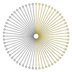 TOAOB 200pcs Eye Pins 2 Inch Brass Findings Gold Silver Open Head Pins for DIY Crafts Necklaces Bracelets Earrings Jewelry Making - size: 50mm