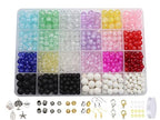 848PCS Crackle Glass Round Beads - 6mm 8mm 10mm Imitative Jade for Jewelry Making, Earrings, Necklaces, and DIY Crafts - size: 6mm 8mm 10mm Crackle