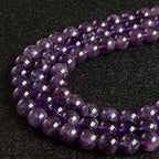 100pcs 10mm Amethyst Beads Natural Gemstone Beads Round Loose Beads for Jewelry Making - color: Amethyst, size: 10mm