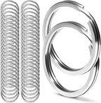 CREST Surgical and Marine Grade Stainless Steel Split Ring for Keychains SS316L Key Rings for Car Keys - color: 50-pack 316ss