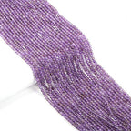 Natural Stone Beads Round Amethyst Stone Charms for Jewelry Making DIY Bracelet Necklace (3mm) 2 Strands - color: Amethyst, size: 3mm