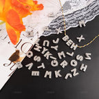 AUEAR, 104 Pack Silver A-Z 8mm Full Rhinestone Slide Crystal Alphabet Letter Charm Alloy for Bracelets Necklace Wristbands DIY Jewelry Making - color: Silver, size: 104 Pack