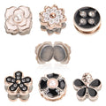 12pcs Magnetic Hijab Pins, Black and White No Snag Hijab Magnets Multipurpose Strong Magnetic Scarf Clip Clasp Buttons Pinless Brooch for Scarves Hats Shirt Collars Shawls Clothing (Style2) - style: Style2