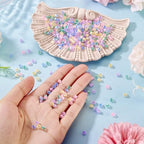 Beadthoven 405Pcs 4mm Bicone Glass Beads Mixed Pastel Crystal Glass Seed Beads Rainbow Plated Transparent Small Mini Pony Loose Spacers for Bracelets Jewelry Making Necklace DIY Crafts Supplies - color: Mixed Pastel
