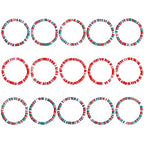 Ornaland Heishi Surfer Bracelets Set Polymer Clay Heishi Beads Stretch Bracelets Multi-Layer Stackable Friendship Bracelets Bohemia Summer Beach Jewelry for Women - color: Christmas style