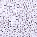 1000Pcs White Acrylic Letter Beads 6x6mm Letter I Cube Alphabet Beads for DIY Bracelet Necklace Jewelry Making - color: Letter-I