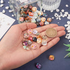 72Pcs Twisted Square Electroplate Glass Beads AB Color Square Glass Beads Crystal Loose Spacer Beads for DIY Bracelet Earring Necklace Jewelry Making Crafts - color: Twisted Square