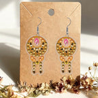 BEUNITONE Retro Fringe Earring Making Kit, Diamond Art Craft Supplies with 12 Designs, Crystal Beads and Findings for Adults DIY Jewellery Creating Gift - style: Tassel