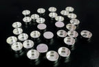 925 Sterling Silver Round Shape Bezel Cups, Silver Bezel Cups, Cab Bezel, Cabochon Setting.