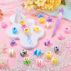 52Pcs Large Acrylic Letter Beads Chunky Alphabet Letter Bead Rainbow UV Plating Big Initial Spacer Beads for Keychains Wristbands Bracelets Necklace Jewelry Making - color: UV Plating, Letter A~Z