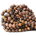 45PCS 8mm Natural Africa Picture Jasper Gemstone Round Loose Beads for DIY Bracelet Necklace Earrings Jewelry Making 1 String 15 Inches - color: Africa Picture Jasper, size: 8mm