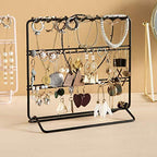 Jewelry Organizer, Jewelry Holder, Perfect Earrings, Necklaces and Bracelets Holder, Black - color: Black