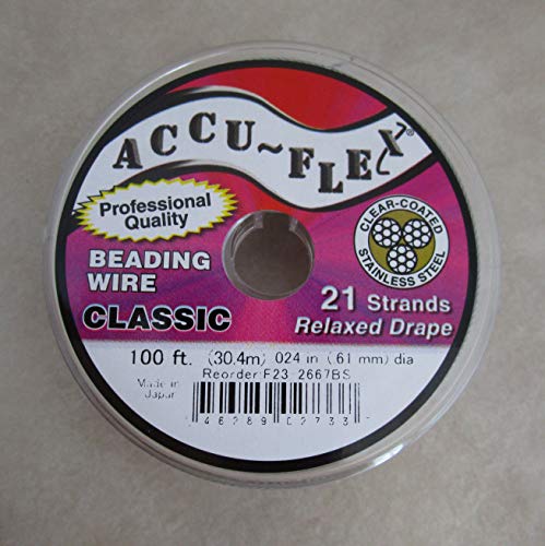 Accuflex Beading Wire 21 Strand .024 Inch 100 Feet
