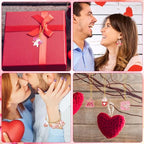 MARFOREVER 40 Pcs/20 Pairs Valentines Charms for Jewelry Making, Heart Charms for Jewelry Making Gold Enamel Red Pink Romantic Love Charm Pendants for Valentine's Day Bracelet Necklace Earrings Making - style: Valentines